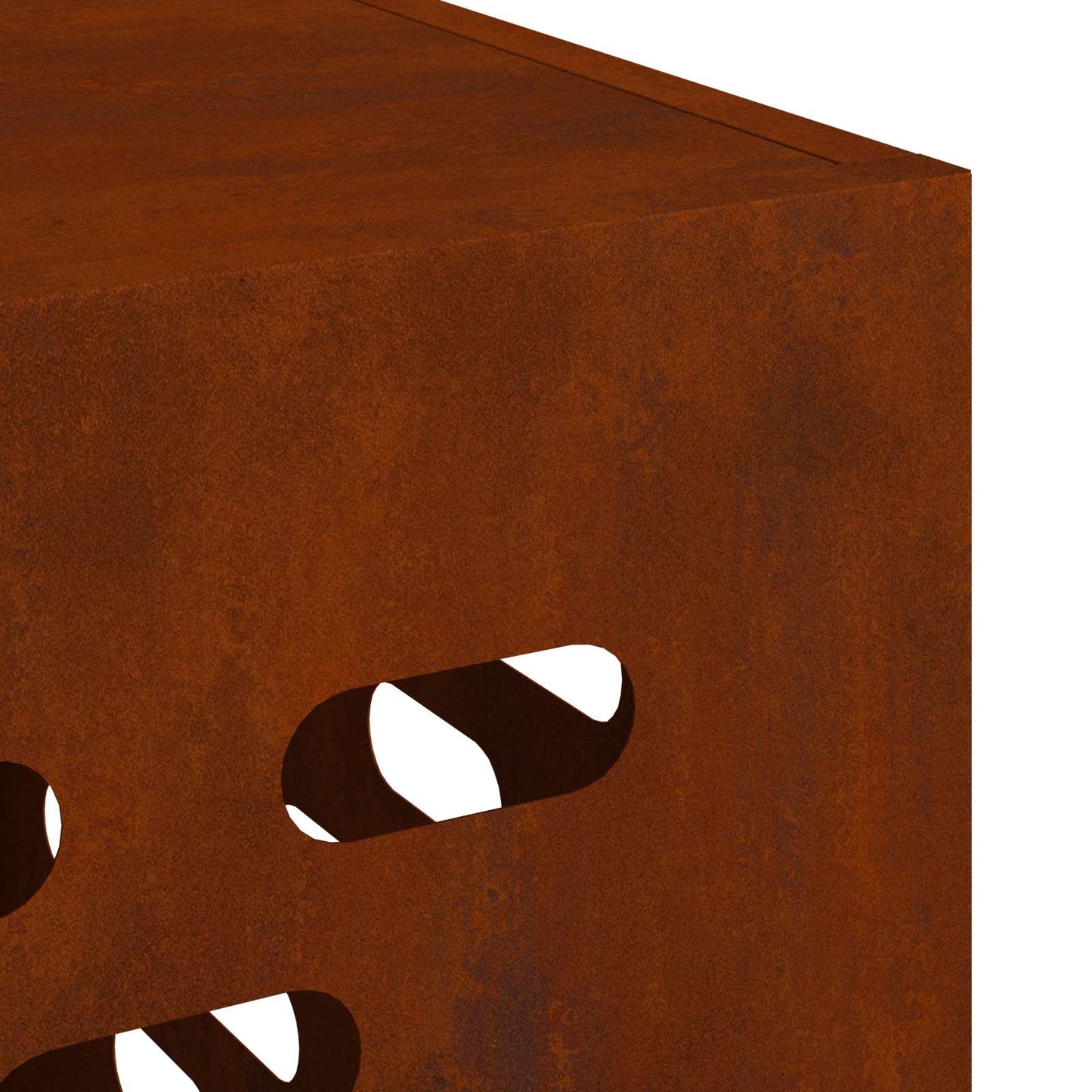 Air Conditioner Cover Rusty 110 x 50 x 80 cm Weathering Steel