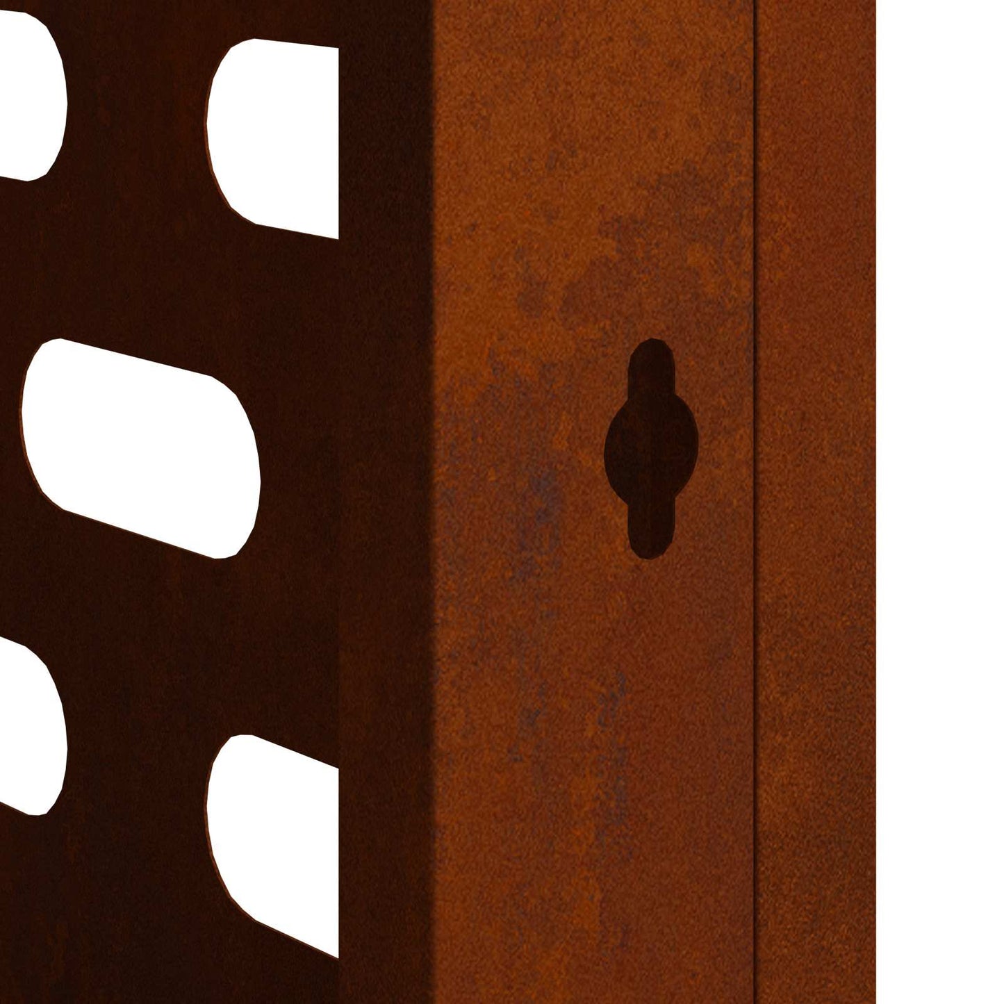 Air Conditioner Cover Rusty 110 x 50 x 80 cm Weathering Steel