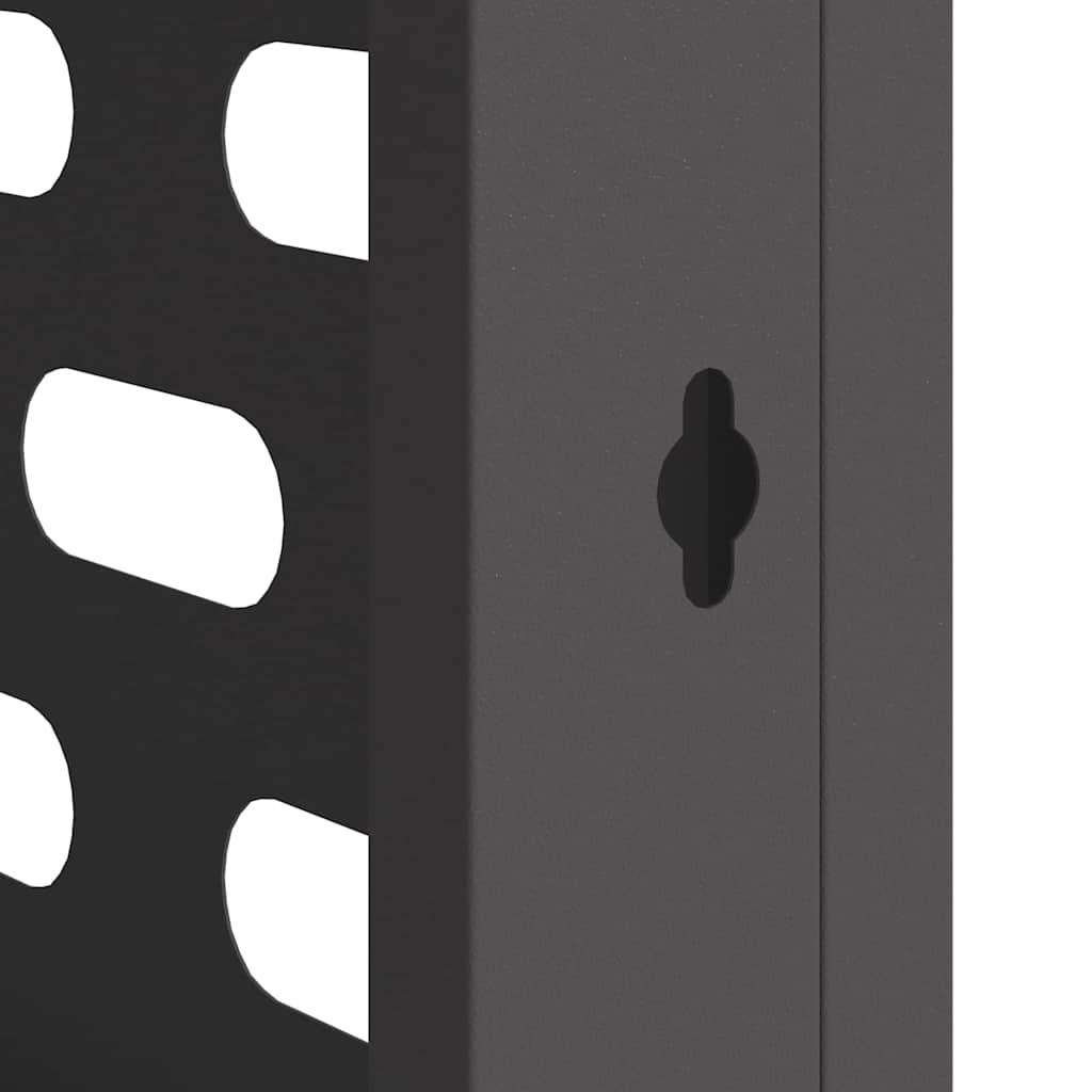 Air Conditioner Cover Black 110 x 50 x 105 cm Steel