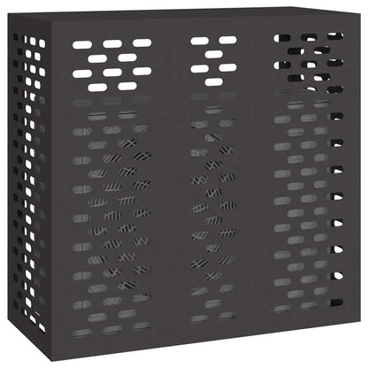 Air Conditioner Cover Black 110 x 50 x 105 cm Steel