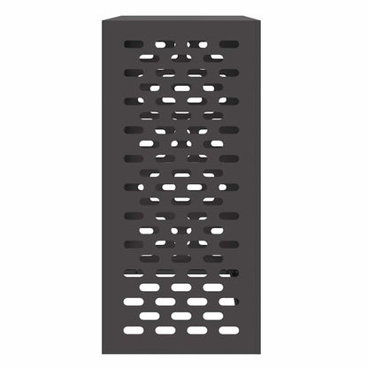 Air Conditioner Cover Black 110 x 50 x 105 cm Steel