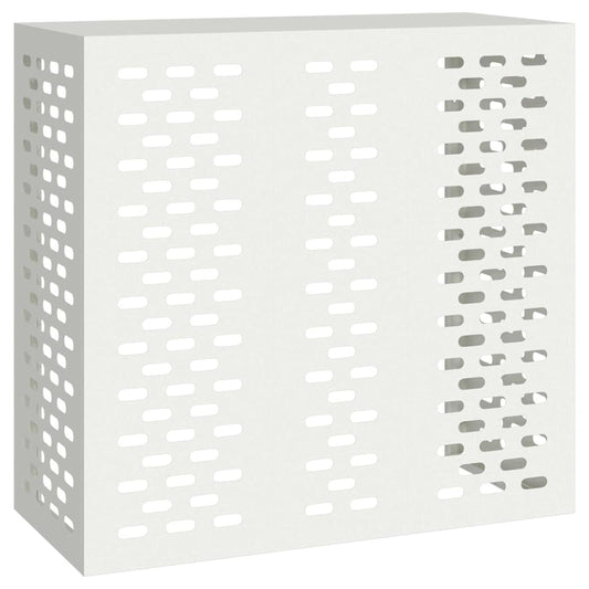 Air Conditioner Cover White 110 x 50 x 105 cm Galvanised Steel