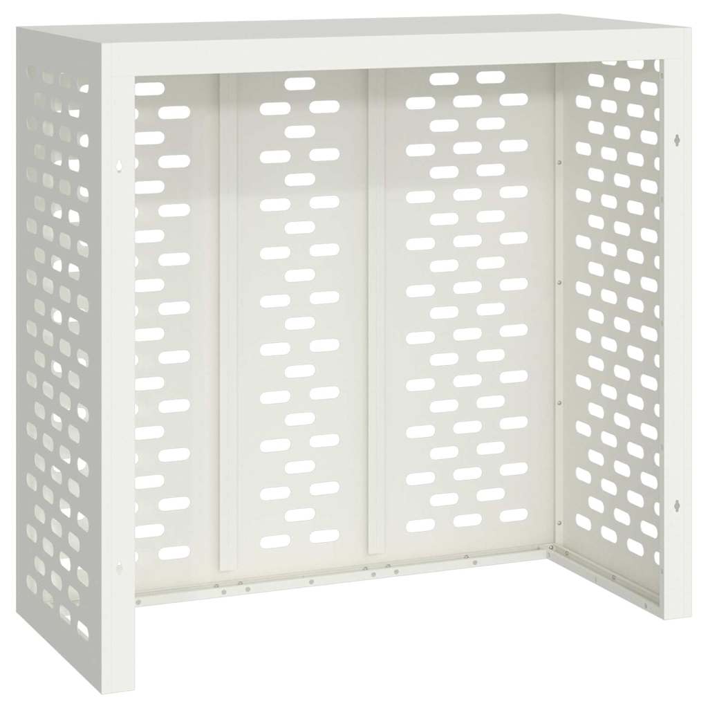 Air Conditioner Cover White 110 x 50 x 105 cm Steel