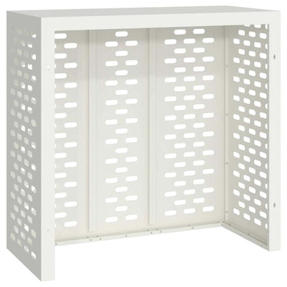 Air Conditioner Cover White 110 x 50 x 105 cm Steel