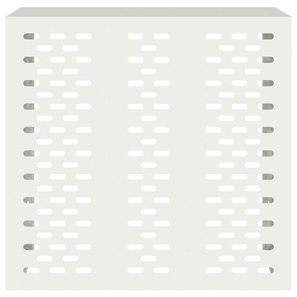 Air Conditioner Cover White 110 x 50 x 105 cm Steel