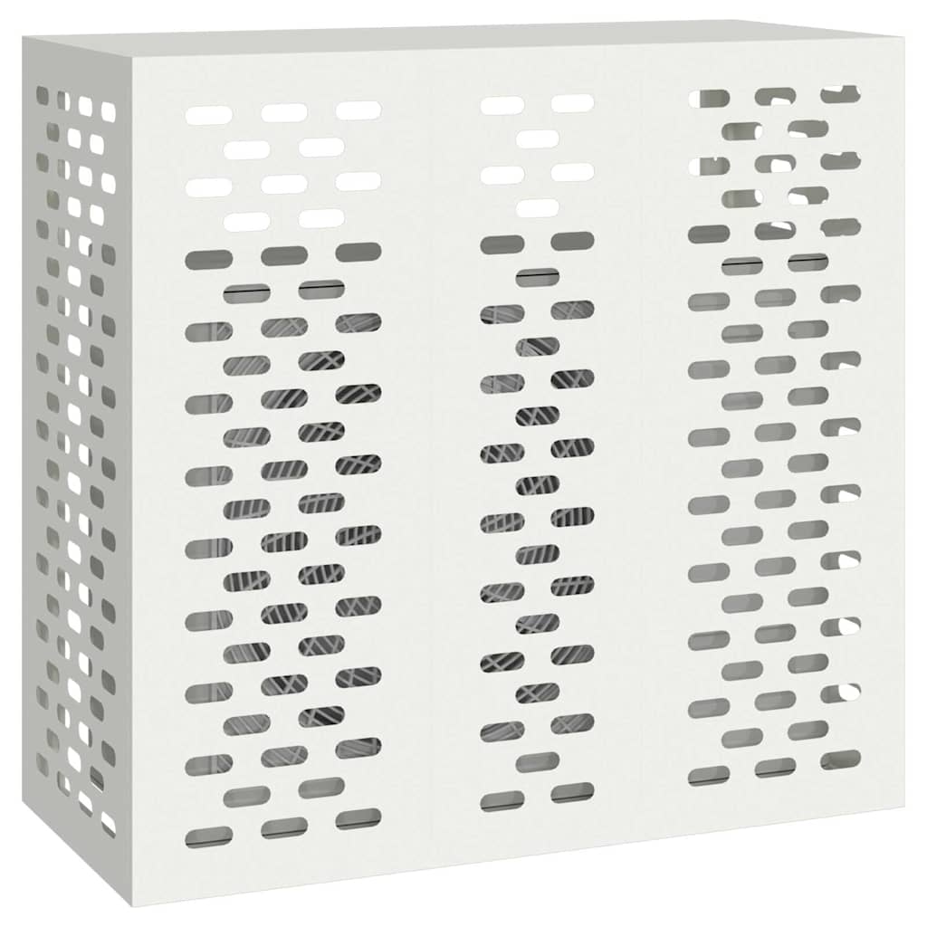Air Conditioner Cover White 110 x 50 x 105 cm Steel