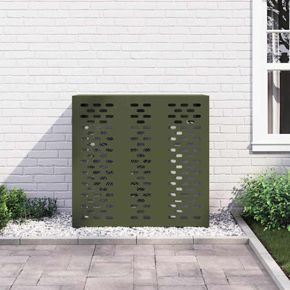 Air Conditioner Cover Olive green 110 x 50 x 105 cm Steel