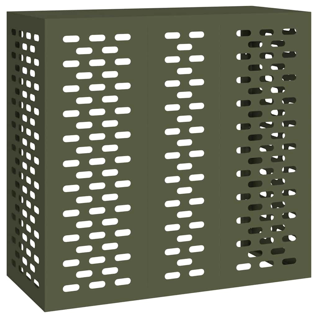 Air Conditioner Cover Olive green 110 x 50 x 105 cm Steel
