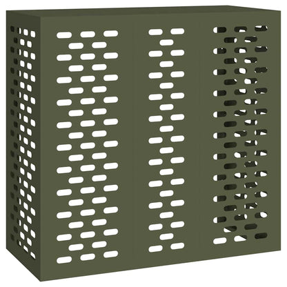 Air Conditioner Cover Olive green 110 x 50 x 105 cm Steel