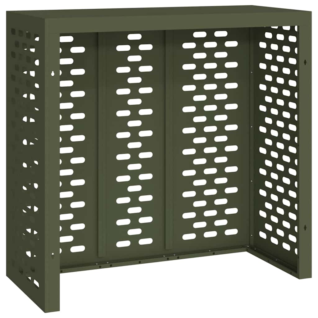Air Conditioner Cover Olive green 110 x 50 x 105 cm Steel