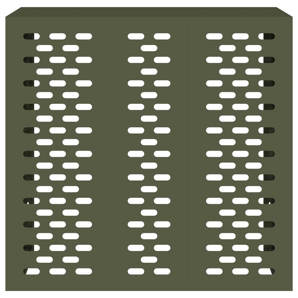 Air Conditioner Cover Olive green 110 x 50 x 105 cm Steel