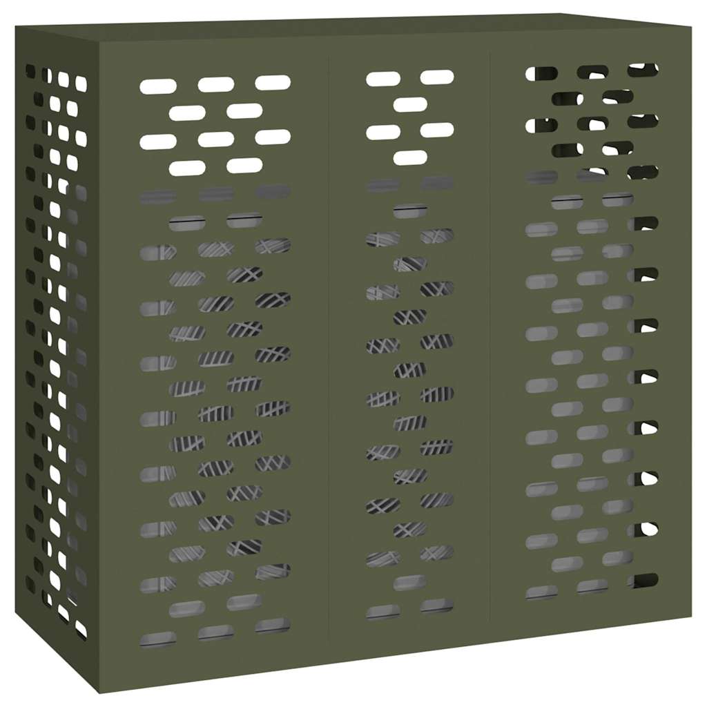 Air Conditioner Cover Olive green 110 x 50 x 105 cm Steel