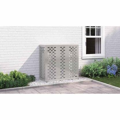 Air Conditioner Cover Silver 110 x 50 x 105 cm Stainless steel