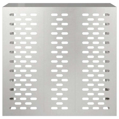 Air Conditioner Cover Silver 110 x 50 x 105 cm Stainless steel