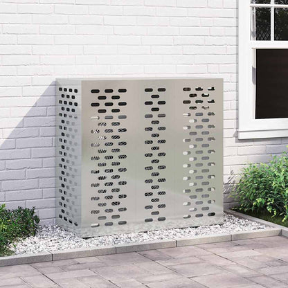 Air Conditioner Cover Silver 110 x 50 x 105 cm Galvanised Steel
