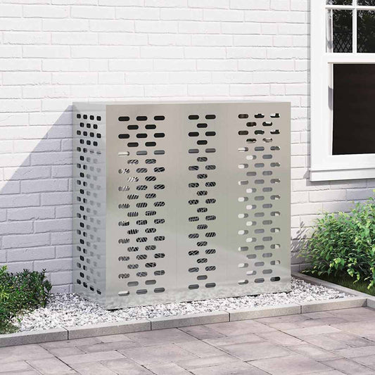 Air Conditioner Cover Silver 110 x 50 x 105 cm Galvanised Steel