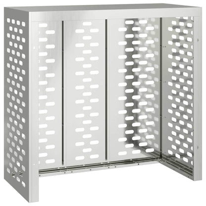 Air Conditioner Cover Silver 110 x 50 x 105 cm Galvanised Steel