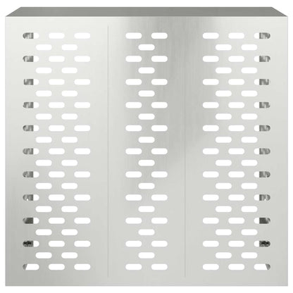 Air Conditioner Cover Silver 110 x 50 x 105 cm Galvanised Steel