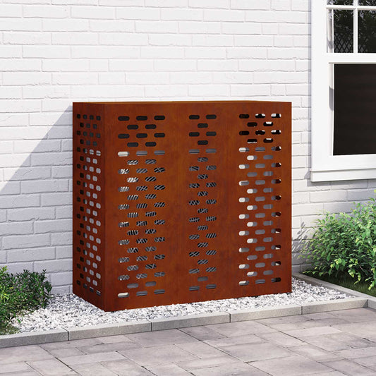 Air Conditioner Cover Rusty 110 x 50 x 105 cm Weathering Steel