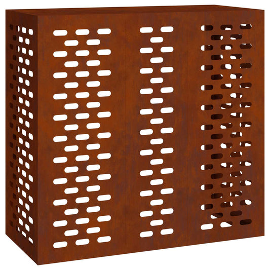 Air Conditioner Cover Rusty 110 x 50 x 105 cm Weathering Steel