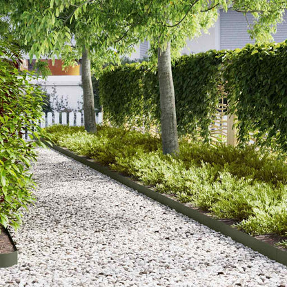 Lawn Edging 30 pcs 100 x 0.05 x 15 cm Cold Rolled Steel