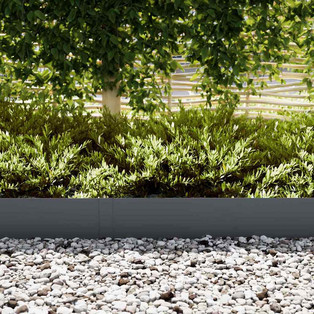 Lawn Edging 20 pcs Anthracite 100 x 0.05 x 20 cm