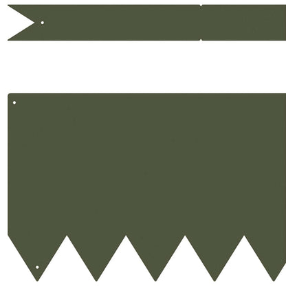 Lawn Edging 30 pcs Olive Green 100 x 0.05 x 20 cm