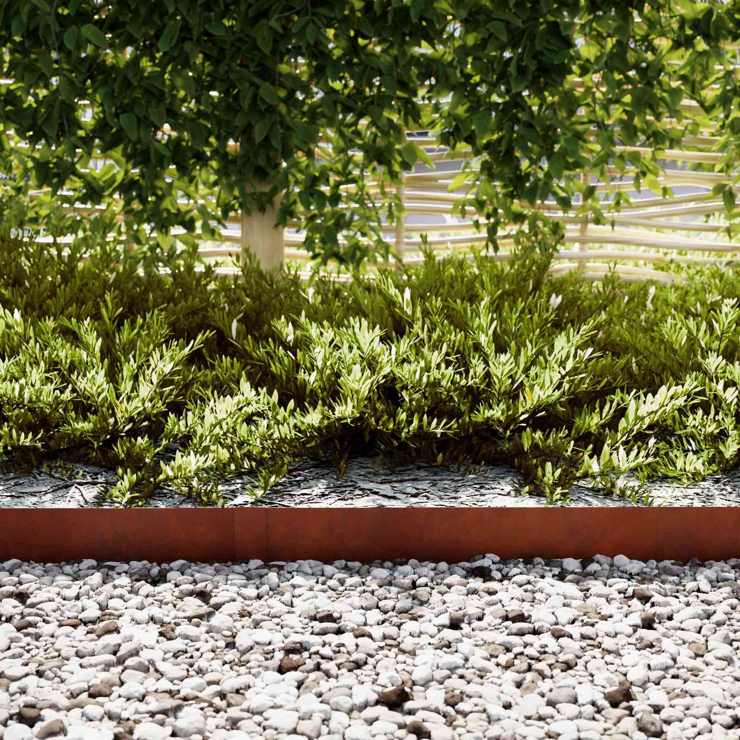 Lawn Edging 20 pcs Rusty 100 x 0.05 x 30 cm Weathering Steel