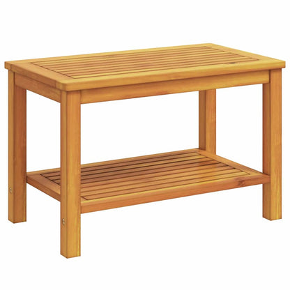 Side Table Oil Natural 70 x 40 x 45 cm Solid Acacia Wood