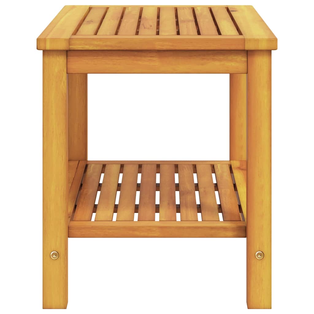Side Table Oil Natural 70 x 40 x 45 cm Solid Acacia Wood