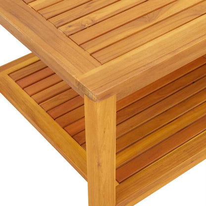 Side Table Oil Natural 90 x 50 x 45 cm Solid Acacia Wood