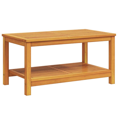 Side Table Oil Natural 90 x 50 x 45 cm Solid Acacia Wood