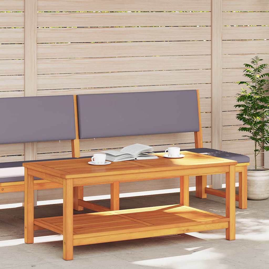 Side Table Oil Natural 110 x 55 x 45 cm Solid Acacia Wood
