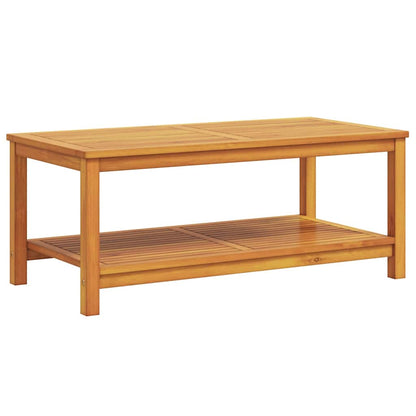 Side Table Oil Natural 110 x 55 x 45 cm Solid Acacia Wood
