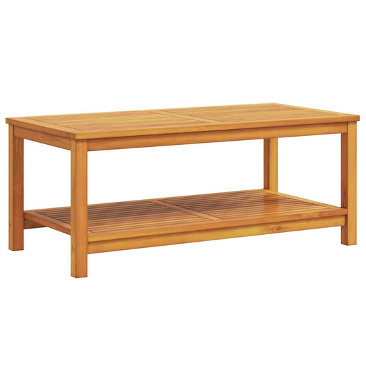 Side Table Oil Natural 110 x 55 x 45 cm Solid Acacia Wood