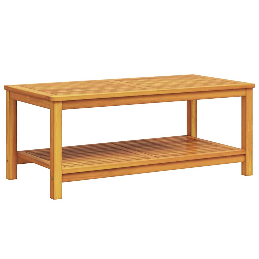 Side Table Oil Natural 110 x 55 x 45 cm Solid Acacia Wood
