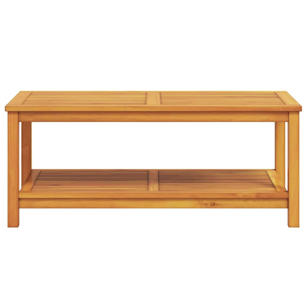 Side Table Oil Natural 110 x 55 x 45 cm Solid Acacia Wood