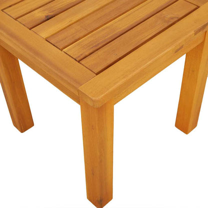 Side Table Oil Natural 35 x 35 x 34 cm Solid Acacia Wood