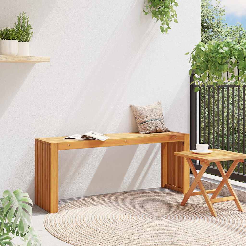 Bench Oil Natural 110 x 30 x 45 cm Solid Teak Wood