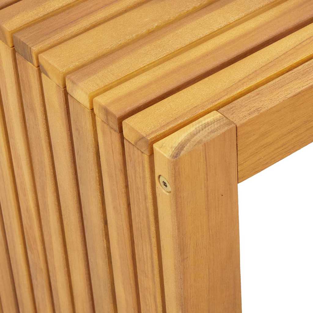 Side Table Oil Natural 70 x 35 x 35 cm Solid Acacia Wood
