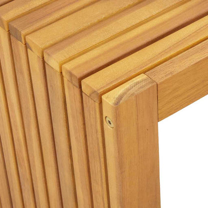 Side Table Oil Natural 70 x 35 x 35 cm Solid Acacia Wood