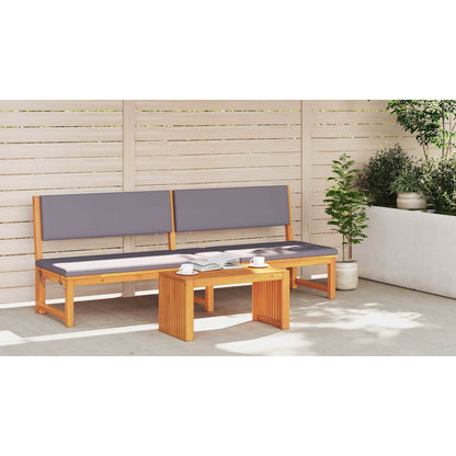 Side Table Oil Natural 70 x 35 x 35 cm Solid Acacia Wood