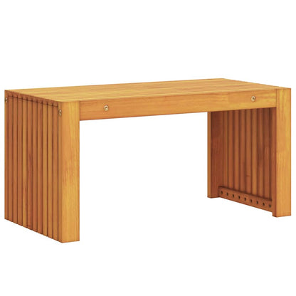 Side Table Oil Natural 70 x 35 x 35 cm Solid Acacia Wood