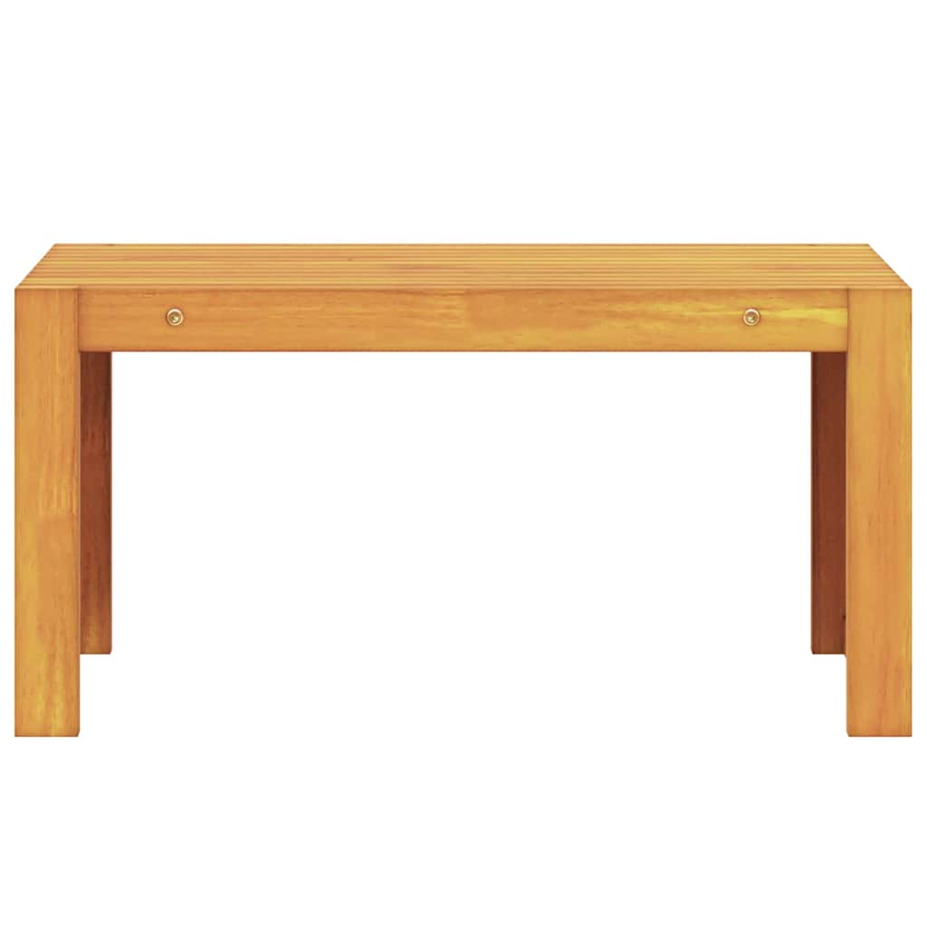 Side Table Oil Natural 70 x 35 x 35 cm Solid Acacia Wood