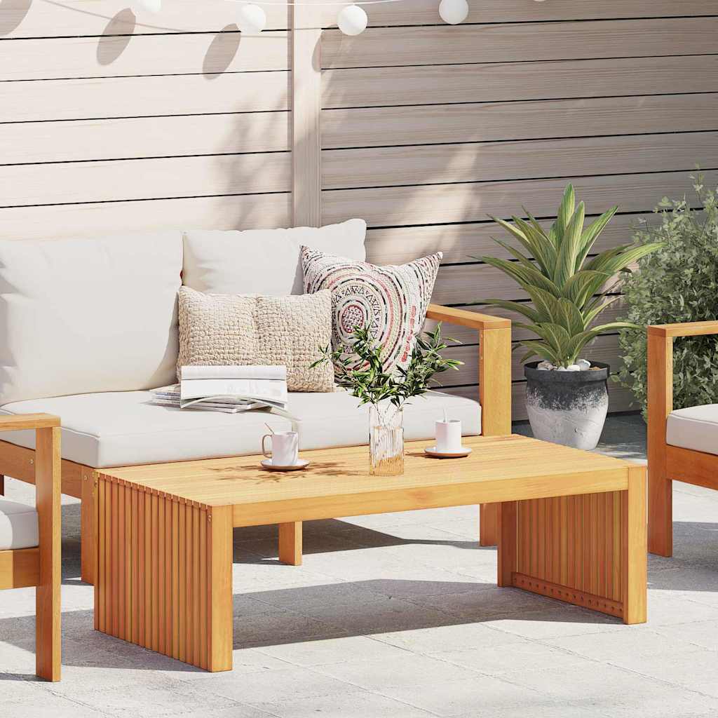 Side Table Oil Natural 110 x 55 x 35 cm Solid Acacia Wood