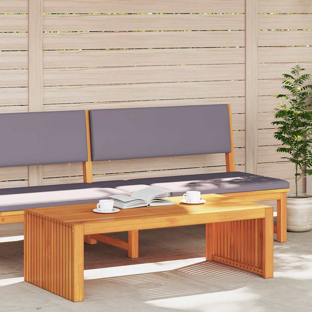 Side Table Oil Natural 110 x 55 x 35 cm Solid Acacia Wood