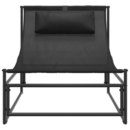 Garden Lounger Chair Anthracite 87x74x73 cm Steel and Textilene