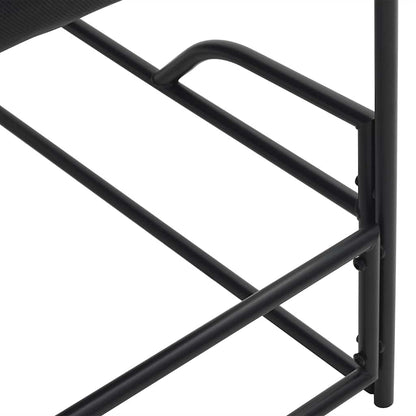 Garden Lounger Chair Anthracite 87x74x73 cm Steel and Textilene