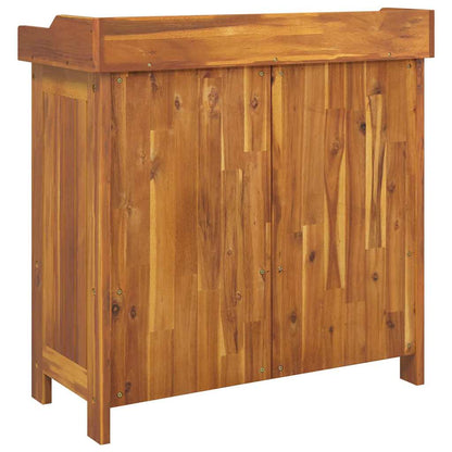 Garden Cabinet Natural 78 x 36.5 x 78cm Solid Acacia Wood