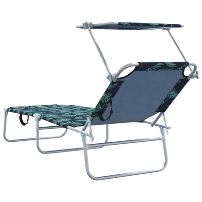 Sun Lounger Folding 2 pcs Green 58 x 188 x 77cm Polyester